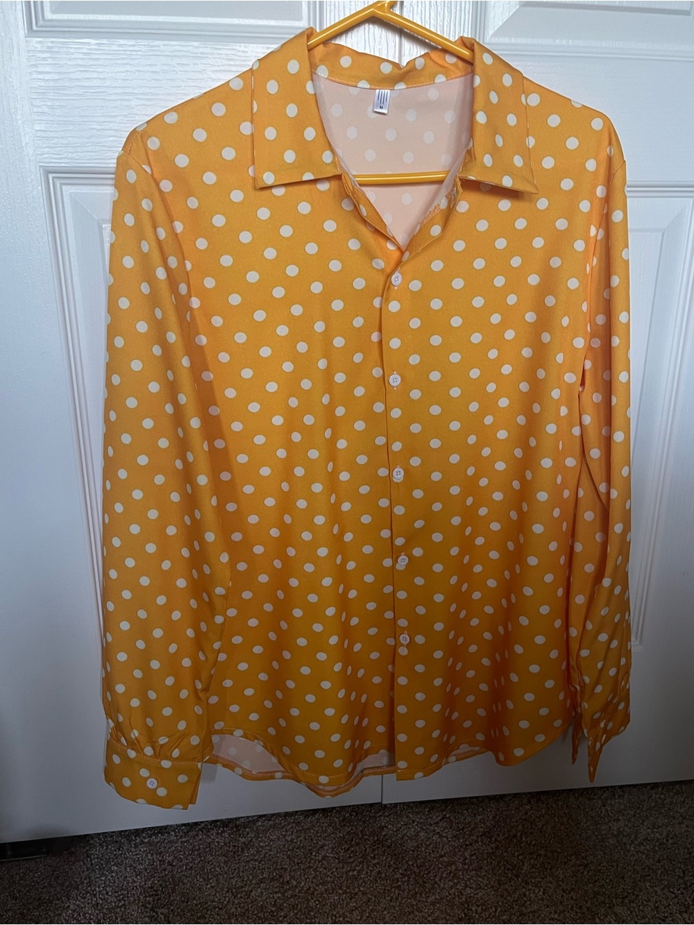 Sunshine Yellow Women’s Polka Dot Blouse